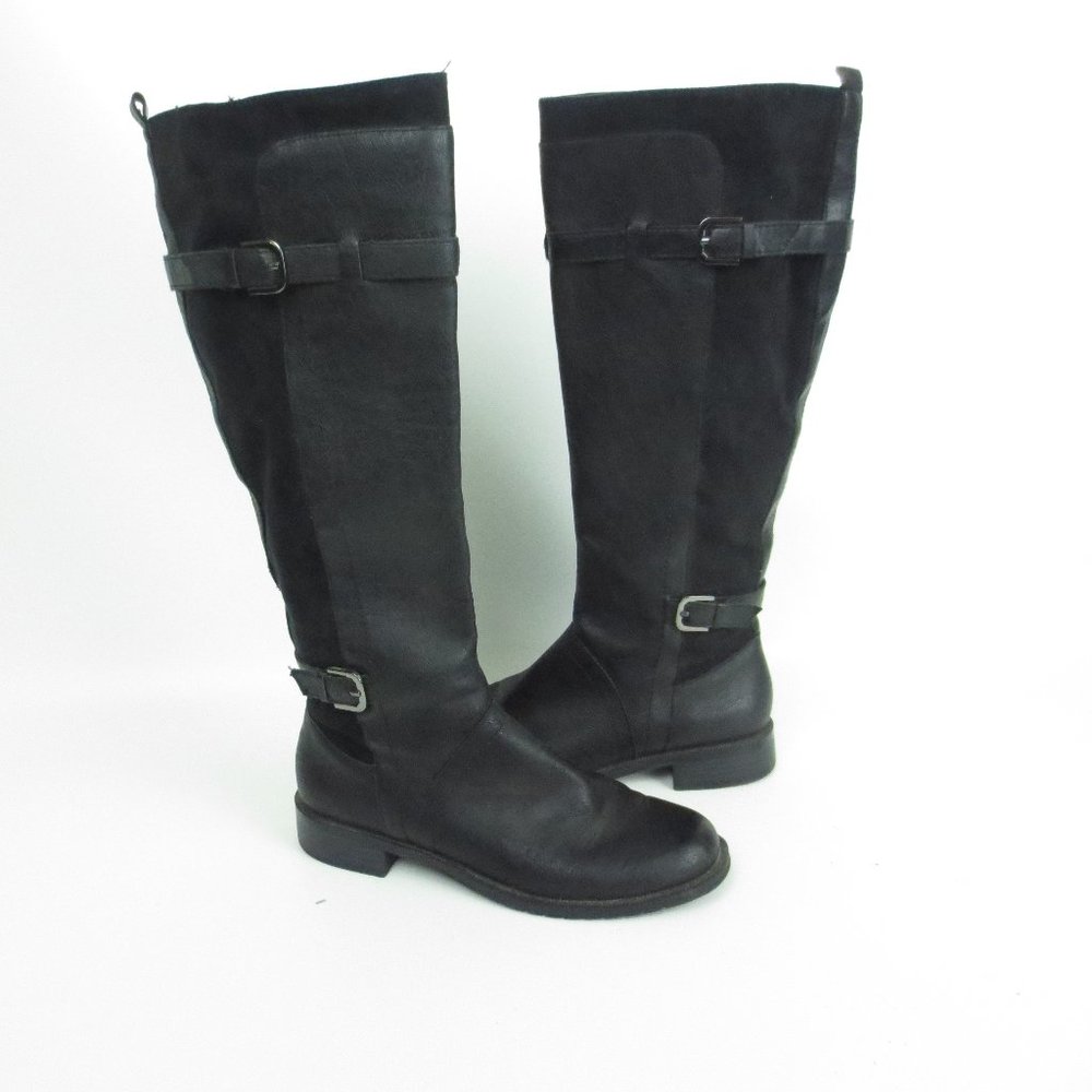 AEROSOLES RIDE THROUGH Boots Black Knee High